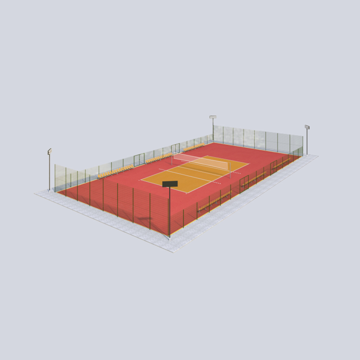 Огорожі для спортивних майданчиків